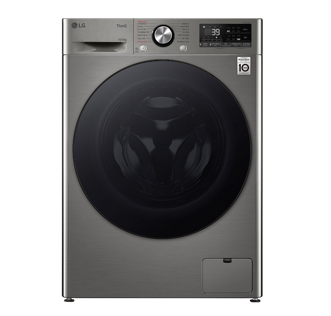1D (1) LG Front Loader Washer Dryer 10Kg Washer | 6Kg Dryer