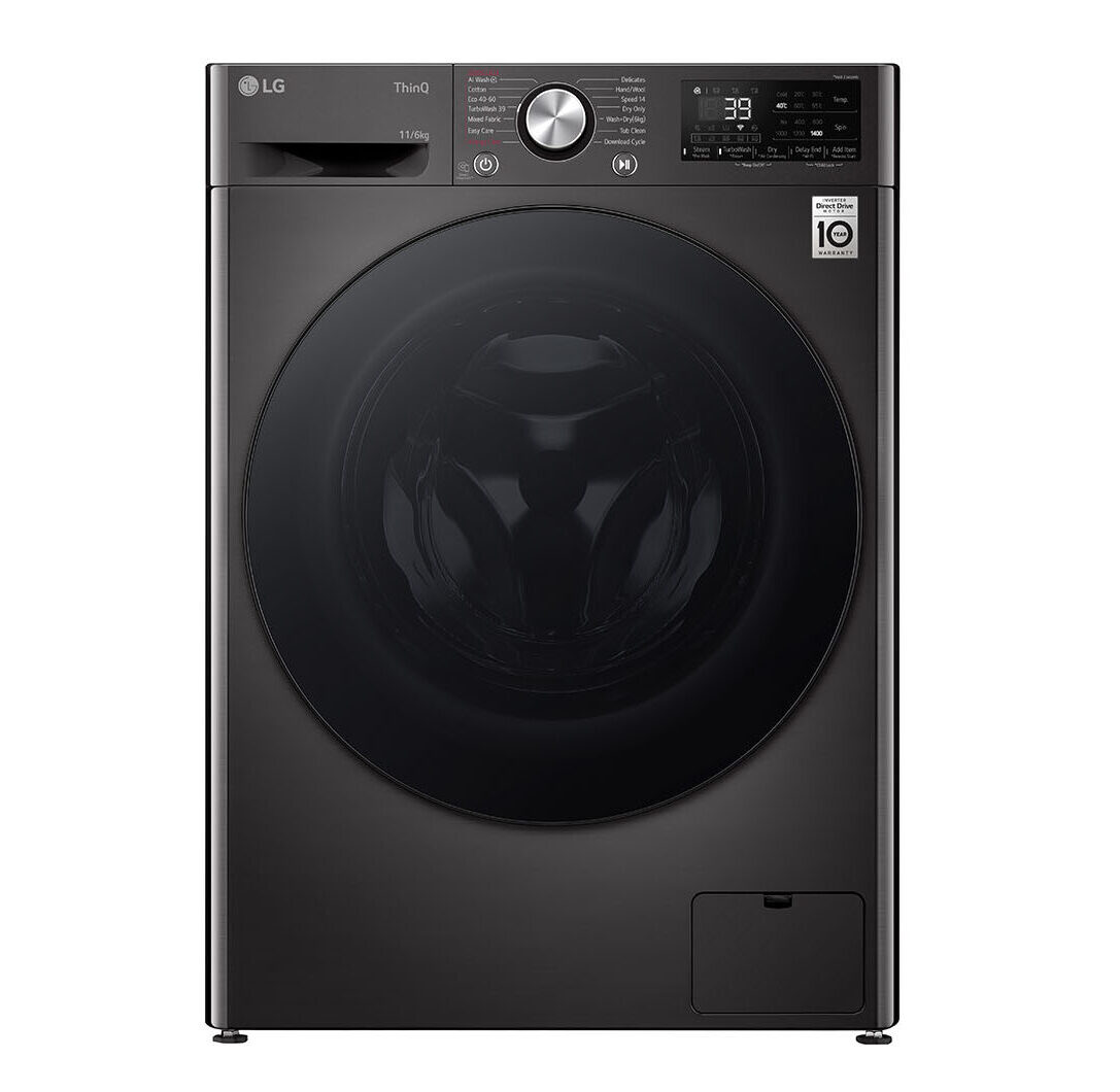 1D (2) LG Front Loader Washer Dryer 11Kg Washer | 6Kg Dryer