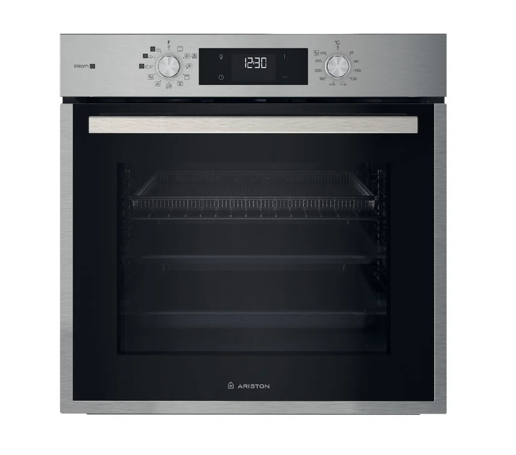 4-01 ARISTON Built-In Ventilated Oven with Steam 60cm 71L